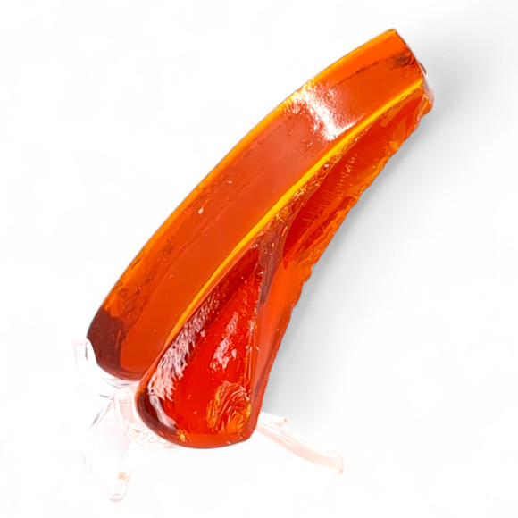 Amberina Art Glass Cullet Glowing Cadmium Slag #4GS42 - Picture 5 of 7